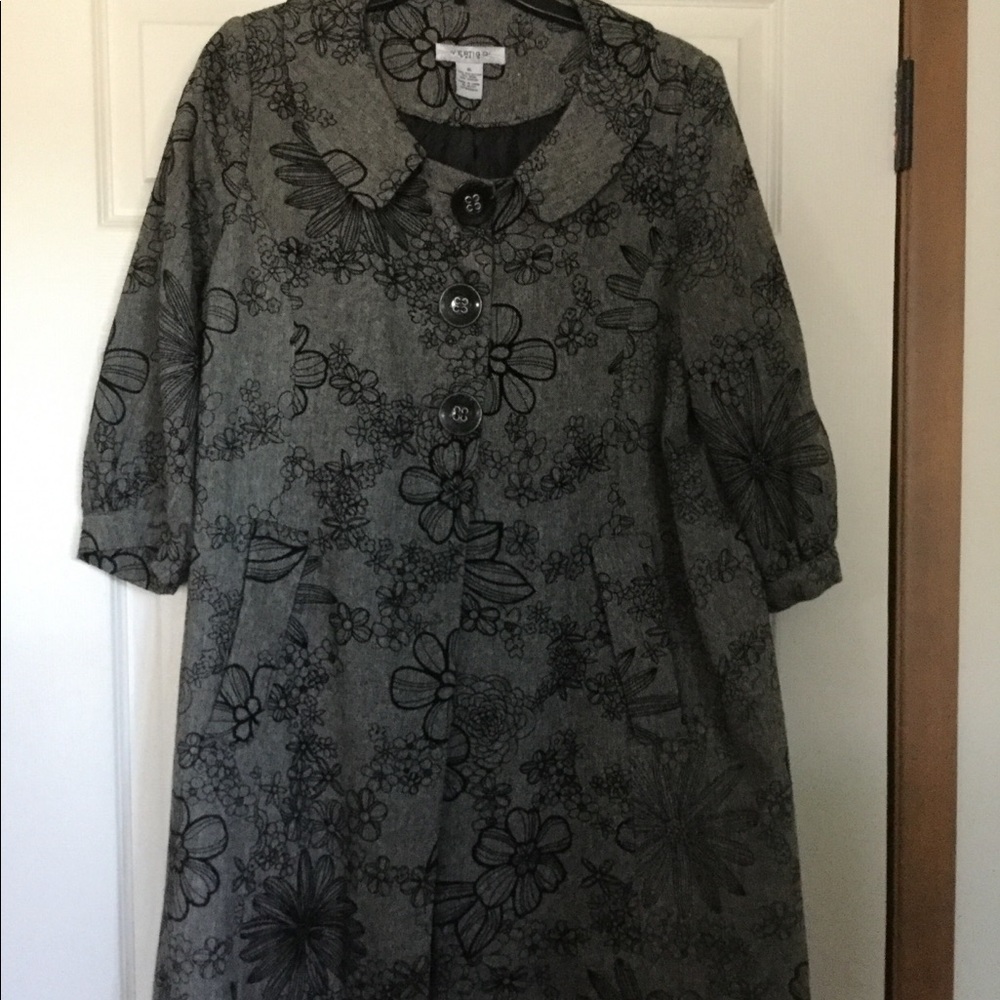 NWOT Vertigo Paris - Black Mod Swing Jacket XL